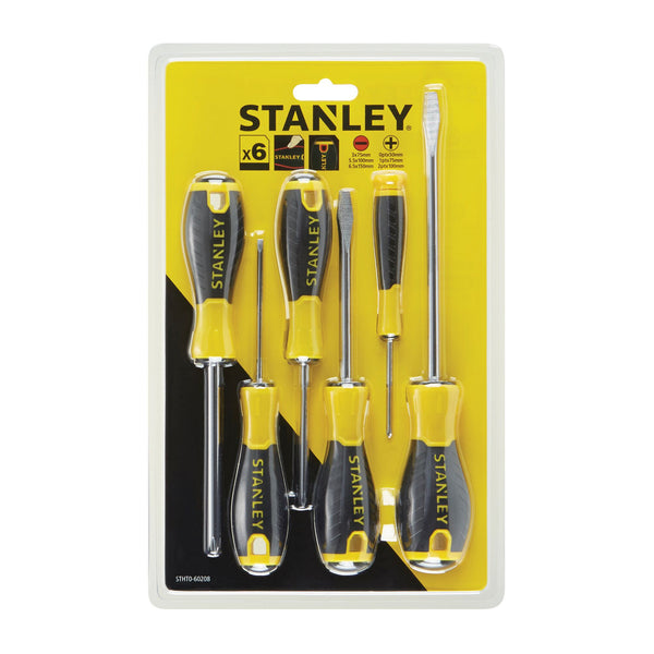 Stanley STHT0-60208 6 Piece Essential Steel Screwdriver Set - STA060208